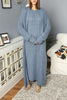 Womens 2 Piece Cable Knit Cardigan and Dress Knitted Co Ord Set WTWCD431