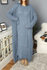 Womens 2 Piece Cable Knit Cardigan and Dress Knitted Co Ord Set WTWCD431