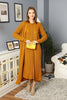 Womens 2 Piece Cable Knit Cardigan and Dress Knitted Co Ord Set WTWCD432