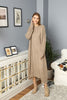 Womens 2 Piece Cable Knit Cardigan and Dress Knitted Co Ord Set WTWCD434