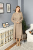 Womens 2 Piece Cable Knit Cardigan and Dress Knitted Co Ord Set WTWCD434