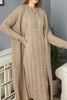 Womens 2 Piece Cable Knit Cardigan and Dress Knitted Co Ord Set WTWCD434