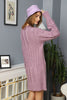 Womens Knitted Pattern Dress MEWKND148