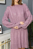 Womens Knitted Pattern Dress MEWKND148