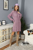 Womens Knitted Pattern Dress MEWKND148