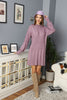 Womens Knitted Pattern Dress MEWKND148