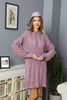 Womens Knitted Pattern Dress MEWKND148