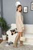 Womens Knitted Pattern Dress MEWKND149