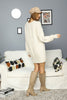 Womens Knitted Pattern Dress MEWKND151