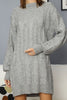 Womens Knitted Pattern Dress MEWKND152