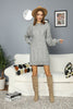 Womens Knitted Pattern Dress MEWKND152