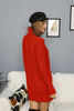 Womens Knitted Pattern Dress MEWKND157