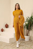 Womens 3 Piece Cardigan and Sweater and Pants Knitted Co Ord Set WTWCD456