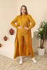 Womens 3 Piece Cardigan and Sweater and Pants Knitted Co Ord Set WTWCD456