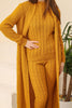 Womens 3 Piece Cardigan and Sweater and Pants Knitted Co Ord Set WTWCD456