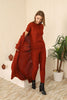 Womens 3 Piece Cardigan and Sweater and Pants Knitted Co Ord Set WTWCD461