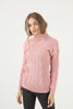 Women's Pattern Knitted High Neck Sweater by Memnu - MEWS608