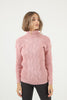 Women's Pattern Knitted High Neck Sweater by Memnu - MEWS608