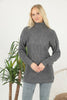 Women's Pattern Knitted High Neck Sweater by Memnu - MEWS610