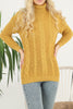 Women's Pattern Knitted High Neck Sweater by Memnu - MEWS612