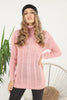 Women's Pattern Knitted High Neck Sweater by Memnu - MEWS619