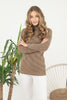 Women's Pattern Knitted High Neck Sweater by Memnu - MEWS621