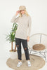 Women's Pattern Knitted High Neck Sweater by Memnu - MEWS622