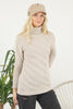 Women's Pattern Knitted High Neck Sweater by Memnu - MEWS622