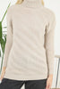 Women's Pattern Knitted High Neck Sweater by Memnu - MEWS622