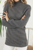 Women's Pattern Knitted High Neck Sweater by Memnu - MEWS623