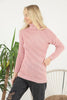 Women's Pattern Knitted High Neck Sweater by Memnu - MEWS624