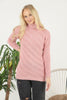 Women's Pattern Knitted High Neck Sweater by Memnu - MEWS624