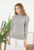 Women's Pattern Knitted High Neck Sweater by Memnu - MEWS625