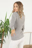 Women's Pattern Knitted High Neck Sweater by Memnu - MEWS625