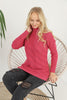 Women's Pattern Knitted High Neck Sweater by Memnu - MEWS627