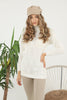 Women's Pattern Knitted High Neck Sweater by Memnu - MEWS628