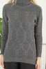 Women's Pattern Knitted High Neck Sweater by Memnu - MEWS633