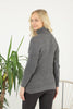 Women's Pattern Knitted High Neck Sweater by Memnu - MEWS633