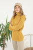 Women's Pattern Knitted High Neck Sweater by Memnu - MEWS634