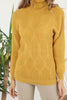 Women's Pattern Knitted High Neck Sweater by Memnu - MEWS634