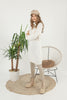 Womens Knitted Pattern High Neck Dress MEWKND159