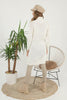Womens Knitted Pattern High Neck Dress MEWKND159