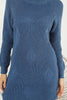 Womens Knitted Pattern High Neck Dress MEWKND163