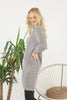 Womens Knitted Pattern High Neck Dress MEWKND164