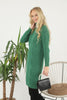 Womens Knitted Pattern High Neck Dress MEWKND166