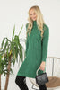 Womens Knitted Pattern High Neck Dress MEWKND166