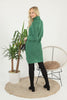 Womens Knitted Pattern High Neck Dress MEWKND166