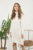 Womens Knitted Pattern High Neck Dress MEWKND170