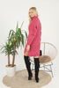 Womens Knitted Pattern High Neck Dress MEWKND175
