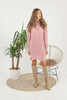 Womens Knitted Pattern High Neck Dress MEWKND178